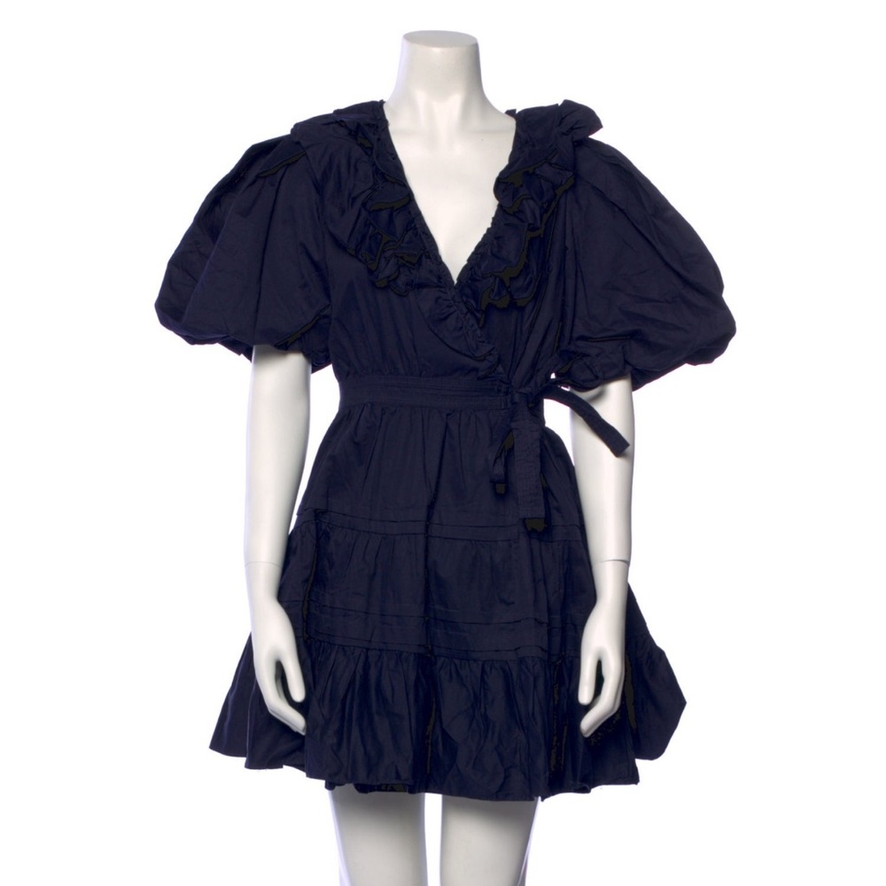 En saison wrap navy dress